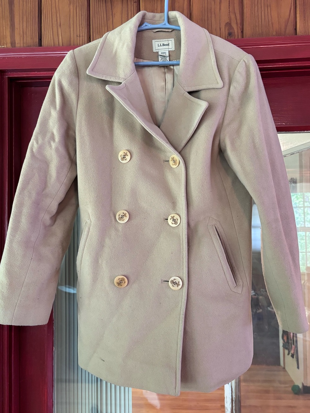 L.L. Bean Insulated Wool Blend Peacoat
